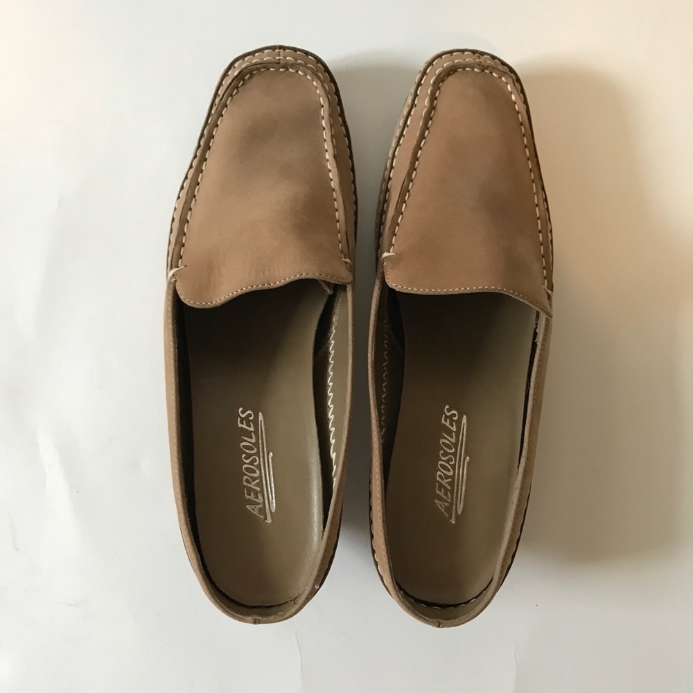 Aerosoles Two Stitchy slip-on suede kitten heels - Picture 5 of 8